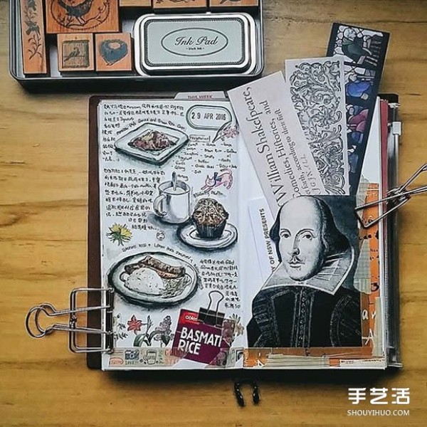 Girls warm daily hand-painted ideal notebook