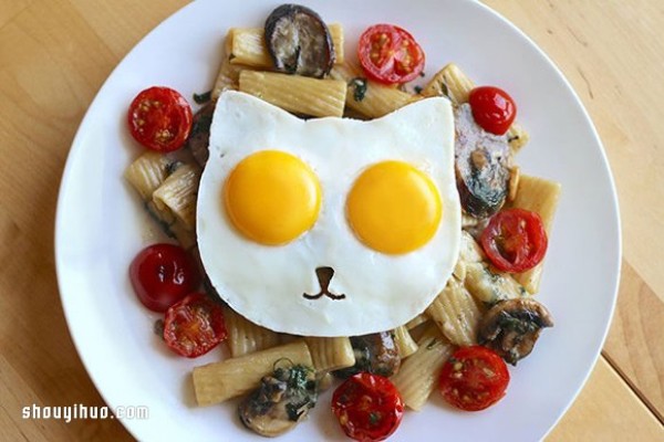 Cat + Sun Eggs super cute omelette mold will make you feel good