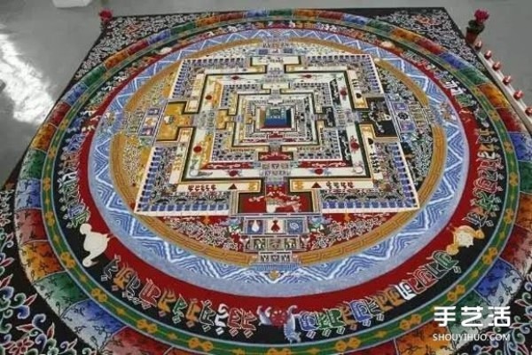 The mandala sand paintings that have been handed down for thousands of years are hard to create but are doomed to be destroyed