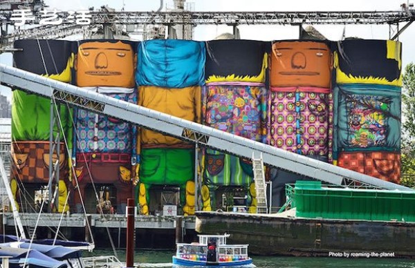 DIY giant minion graffiti makes the cement factory no longer gray