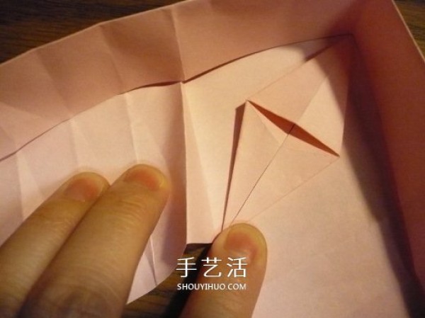 Heart-shaped gift box origami method and how to fold a covered and covered love box with illustrations