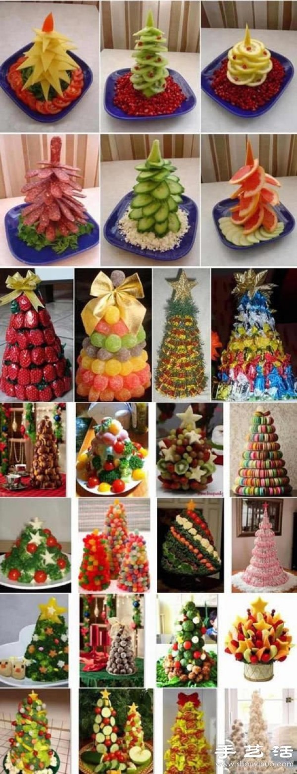 DIY good-looking and delicious fruit Christmas tree