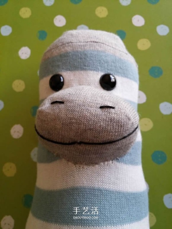 Simple homemade rag doll! Illustration of how to make sock monkey