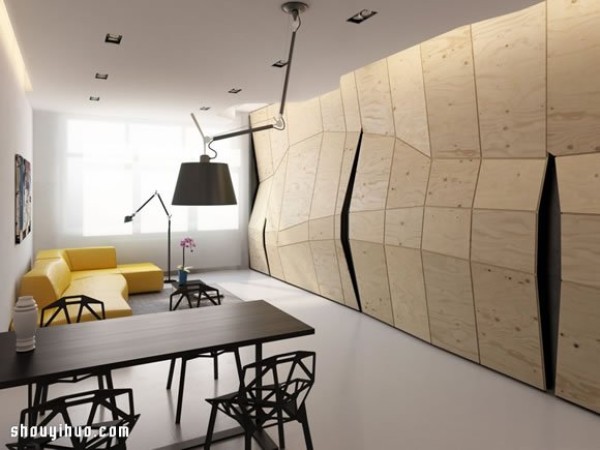 Home decoration design that utilizes a small space of 60 square meters to the extreme