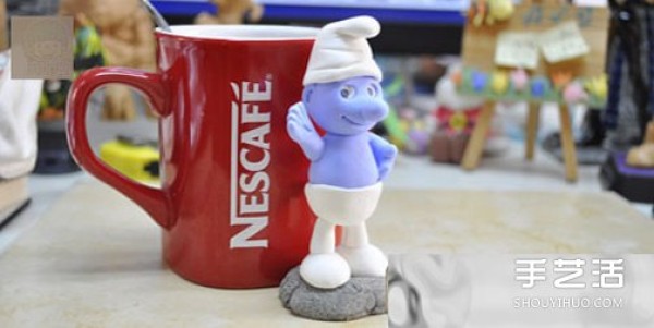 Ultra-light clay Smurf making illustrated handmade Smurf clay tutorial