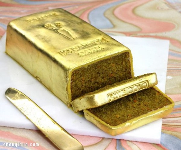 How to make a 24K rich gold cake, even if you are not a rich man, you can afford it! 