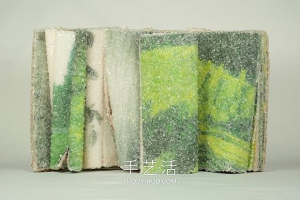 Artists turn DIY books into crystal clear sculptures