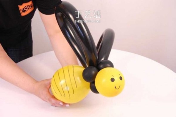 How to make hand-made balloon-shaped bees, how to make bees using balloons