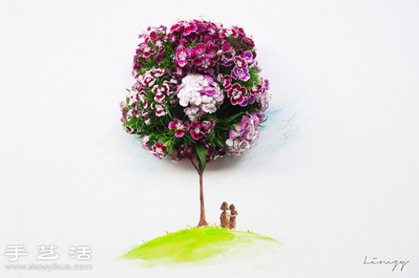 Creative DIY: Flowers + paintings tell the story of mothers life