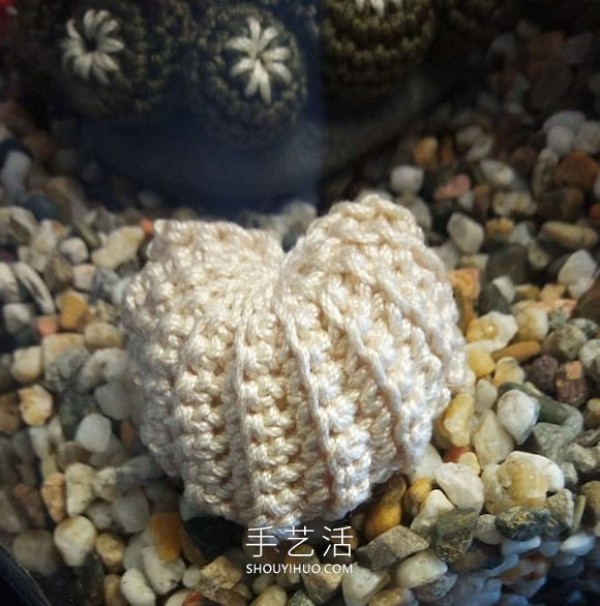 She crocheted sea creatures to create a realistic aquarium