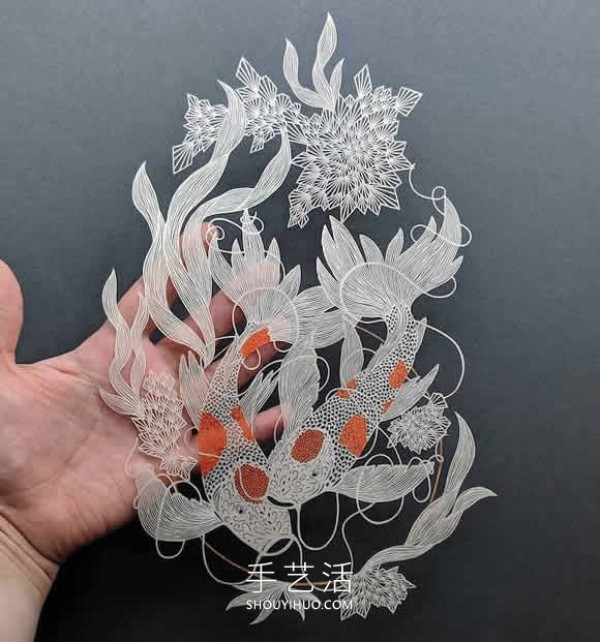 Engraving on a single piece of paper! Paper sculptures with amazing details