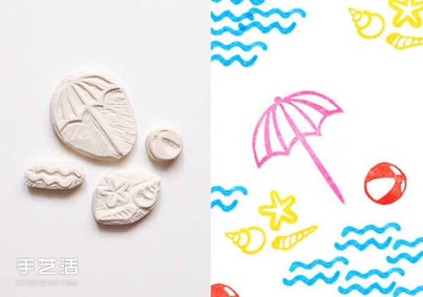 Cute little fresh rubber stamp material, rubber stamp pattern is simple and cute