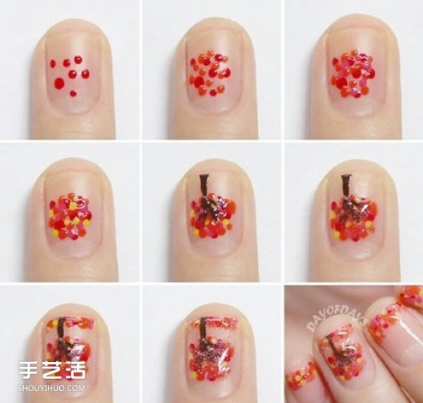 Fancy manicure picture tutorial, fashionable summer manicure style picture