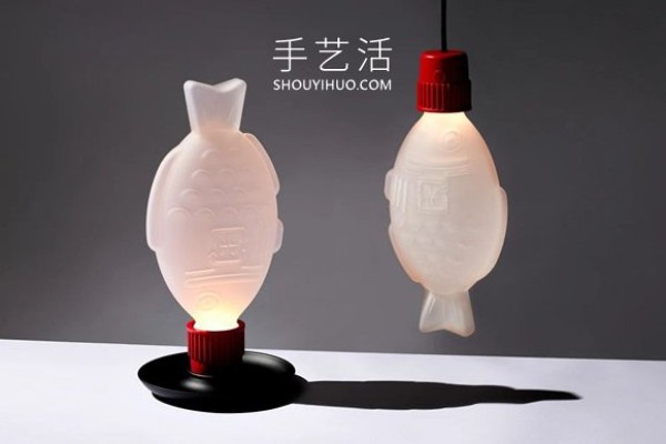 The small fish soy sauce bottle turns into a table lamp! Designed from the perspective of environmental protection