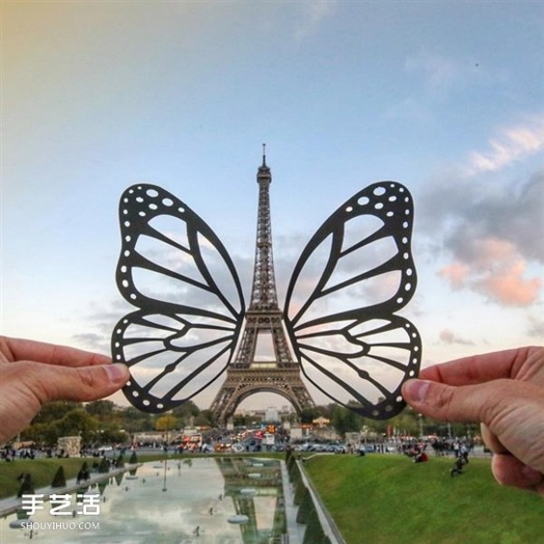 When paper-cut art meets architecture, he destroys landmarks around the world! 