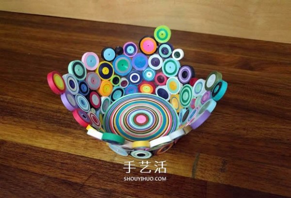 Handmade paper bowl, exquisite and fashionable decorative ornaments! 