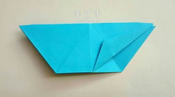 Five-cornered star origami illustration, how to fold an inner and outer double five-pointed star