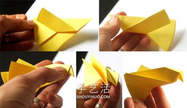 Suitable for preschoolers! The simplest origami bird illustration tutorial