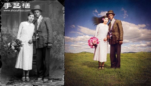 The restoration effect of the photos taken when the First World War broke out