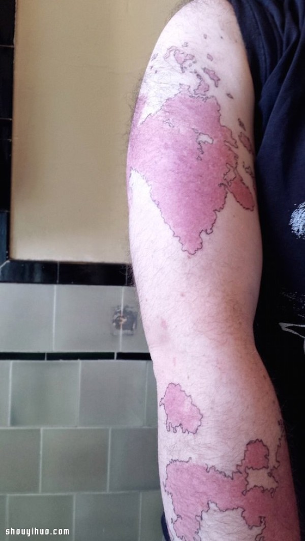 Inspirational Birthmark Brother, draw a world map of your own! 