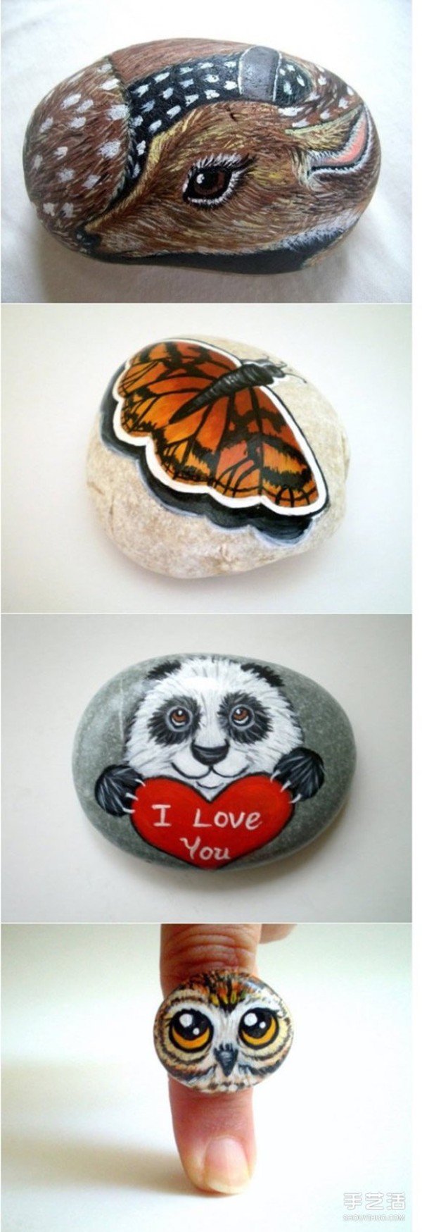 There are so many cute stone paintings to enjoy the cute stone painting pictures