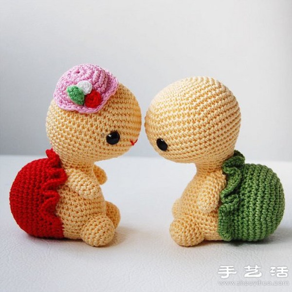 Super cute knitted turtle doll