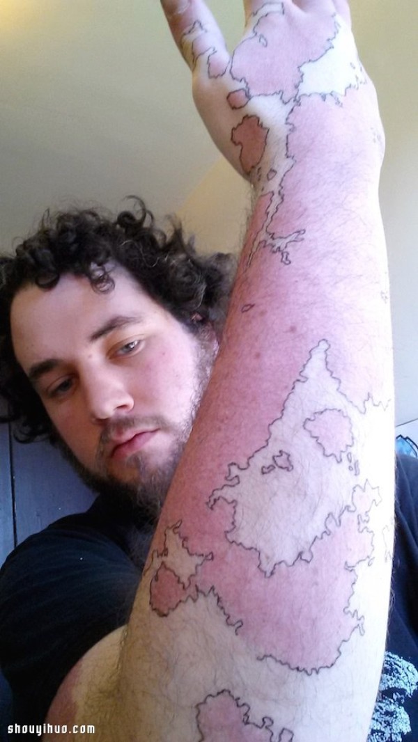 Inspirational Birthmark Brother, draw a world map of your own! 