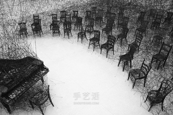 Chiharu Shiota Chiharus large-scale needlework installation art