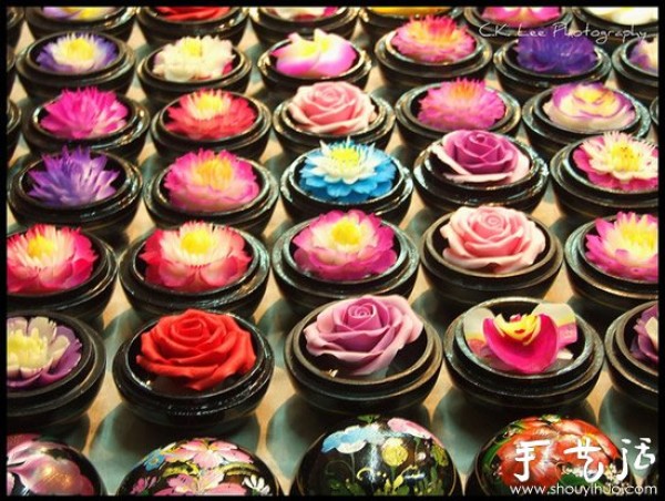 Thailand traditional handicraft soap flower