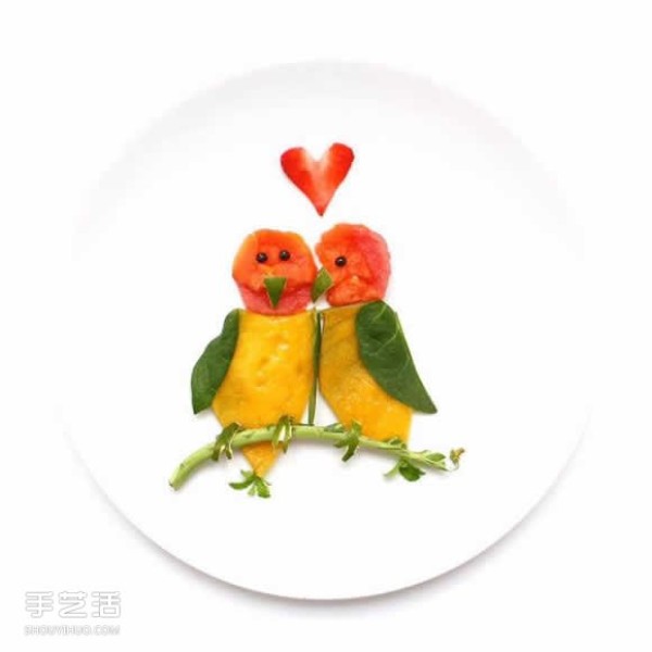 Art on the Plate: A culinary canvas created using vegetable and fruit kitchen waste