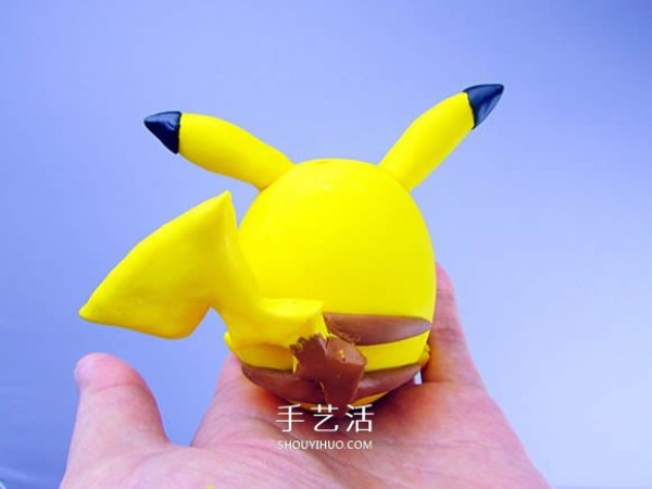 Illustrated tutorial on how to make ultra-light clay Pikachu