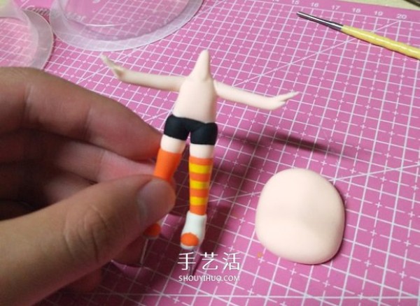 How to make a hand-made cat palace girl doll with ultra-light clay