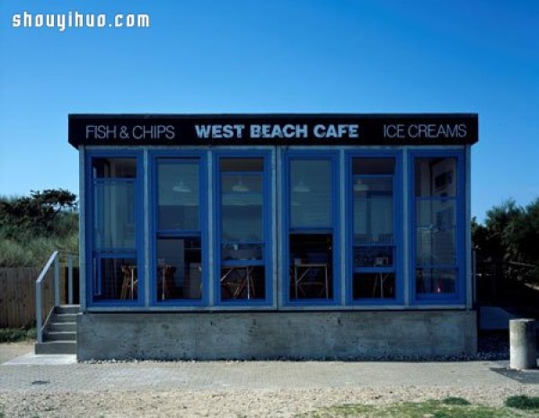 WEST BEACH CAFé, a small town on the south coast of England