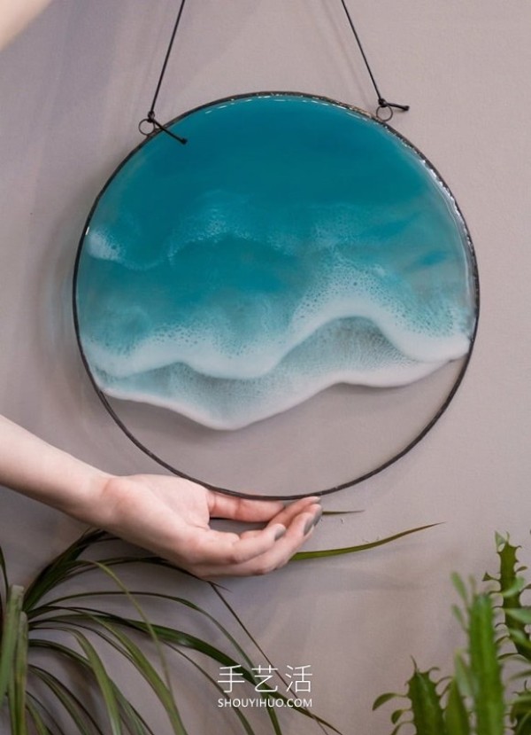 DIY resin wall hangings and pendants, outline the beauty of the waves! 