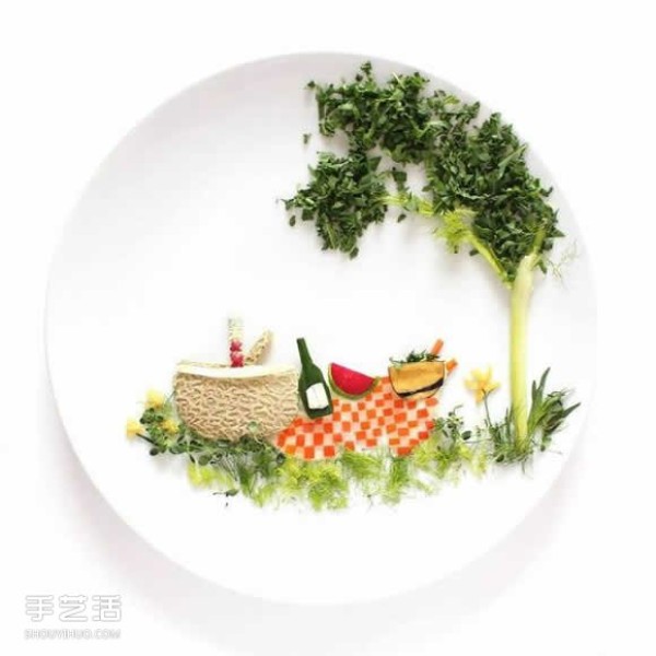 Art on the Plate uses vegetable and fruit kitchen waste to create a culinary canvas