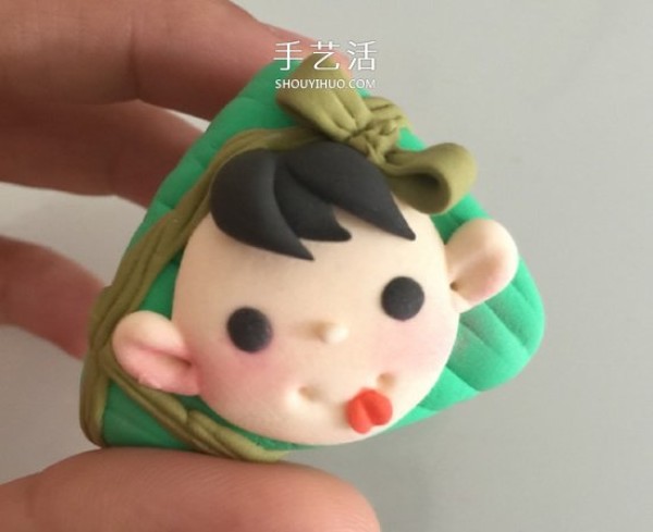 Illustrated Tutorial on Handmade Zongzi Fuwa with Super Light Clay