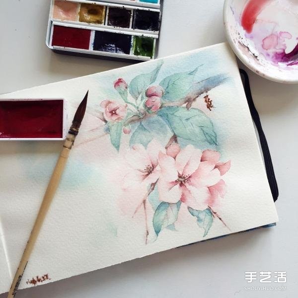 Steps to draw flowers with watercolor, pictures of flowers, watercolor painting techniques tutorial