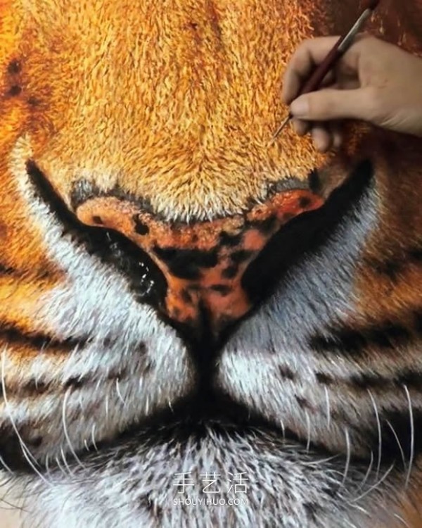 Its like its jumping off the canvas! Realistic paintings capture the beauty of wildlife