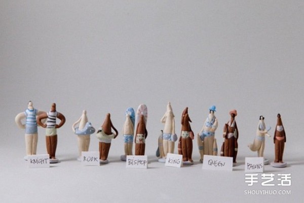 Appreciation of pictures of healing hand-made pottery dolls made from low-temperature porcelain fired pottery