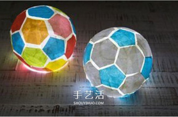 How to make creative football lanterns with illustrations and homemade football style lighting tutorials