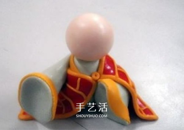 Tutorial to make Tang Monk from soft clay and illustrations to create a very cute and delicate doll