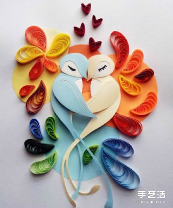 Aesthetic paper quilling pictures to appreciate the shocking handmade paper quilling paintings