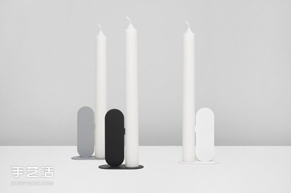 The candlestick design with a pointed nose prevents the candle from falling over