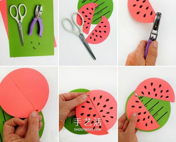 How to make an interesting invitation card with simple handmade watermelon invitation cards