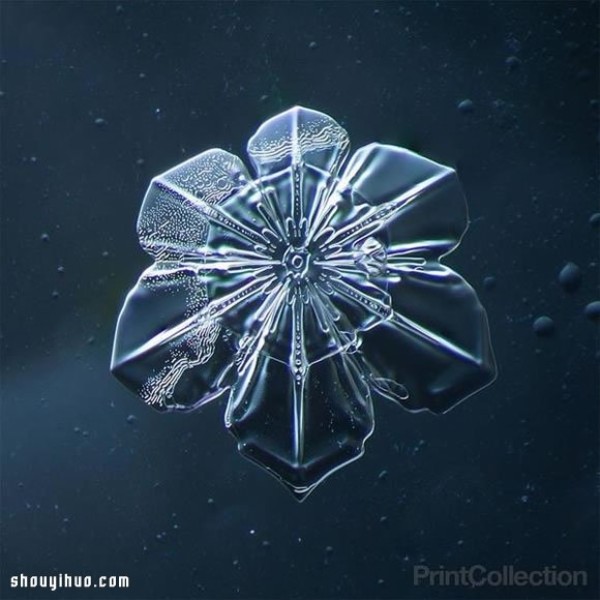 Use a homemade macro camera to take photos of super dreamy snowflakes and snow crystals