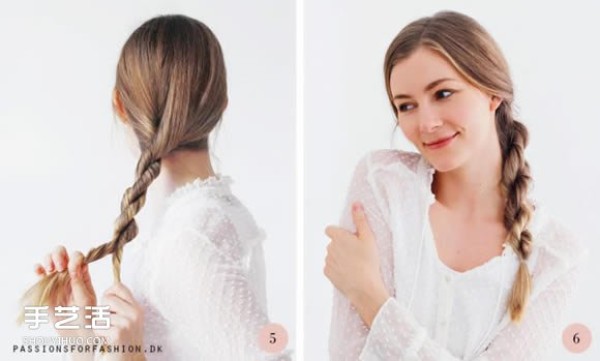 The charming little secret behind it: a simple and easy-to-use low ponytail hairstyle