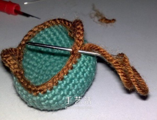 How to knit a storage basket with handles and crochet a small woolen basket