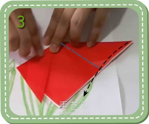 Easy to learn! Video tutorial for childrens handmade origami tulips