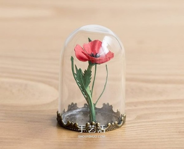 A plant that can definitely be kept alive! Paper-carved glass potted plants in the mini world