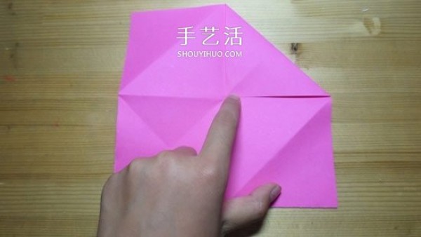 The simplest illustration of how to fold a paper rose, a little cute! 